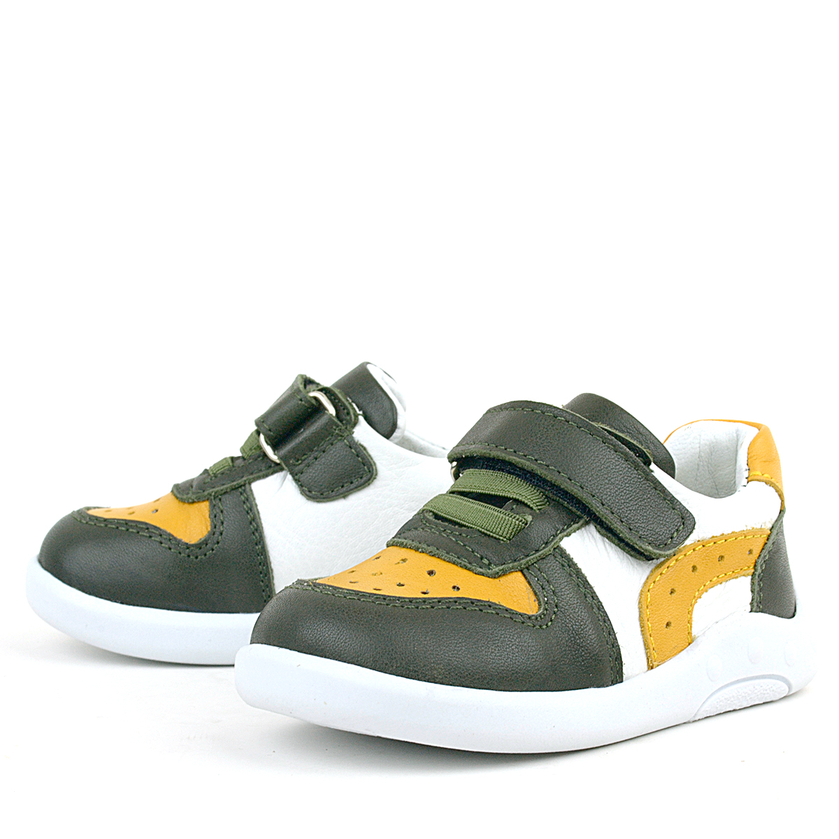 Rakerplus Hakiki Deri Haki Sarı Anatomik Bebek Spor Ayakkabı