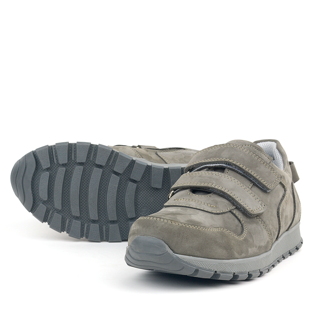 Rakerplus Hakiki Deri Gri Genç Sneakers Spor Ayakkabı